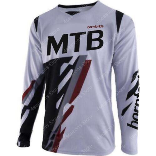 Moto motocross jersey maillot ciclismo hombre dh downhill jersey off road Mountain borntoride clycling long sleeve mtb Jersey