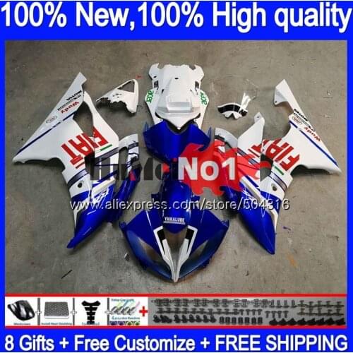 YZF-R6 For YAMAHA YZF R6 YZF-600 YZF 600 R 6 43MC.26 YZF600 YZFR6 2008 2013 2014 2015 2016 08 13 14 15 16 Blue White Fairings