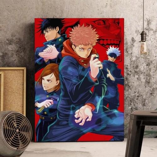 Wall Artwork Modular Anime Jujutsu Kaisen Canvas Paintings Hd Prints Gojo Satoru Posters Living Room Home Decoration Pictures