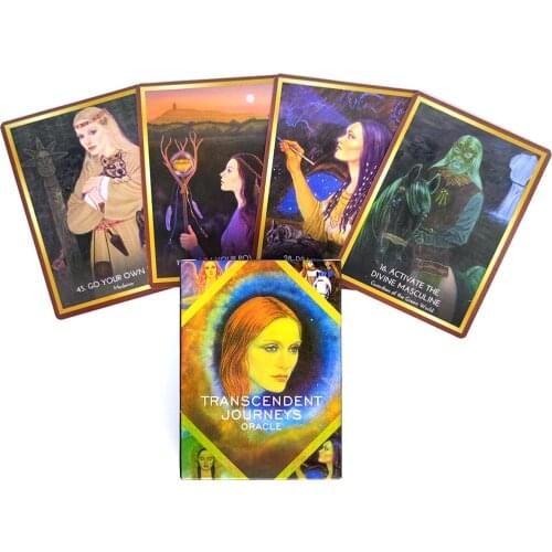 2021 New Tarot Cards Transcendent Journeys Oracle Card And PDF Guidance Divination Deck Entertainment Parties Board Game 45 Pcs