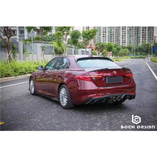 Suitable for Romeo Alfa Carbon Fiber Front Giulia Modified Clover Ba Pilot Light Tail Lip