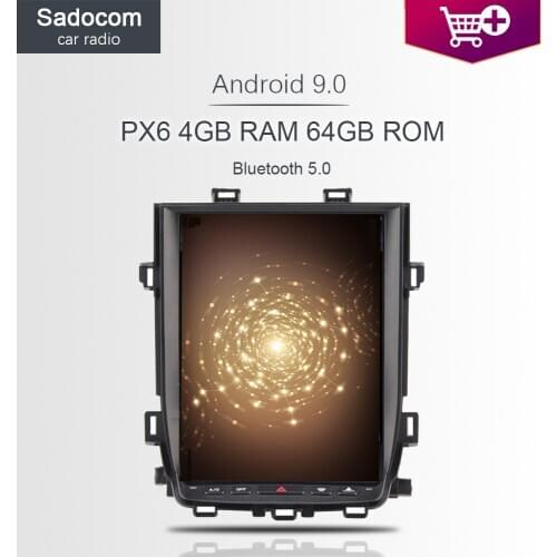 PX6 Tesla 1080P 12.1" Android 9.0 For Toyota Alphard 2008-2015 BT 5.0 IPS Car DVD Player 4GB Car Radio Multimedia GPS autoradio