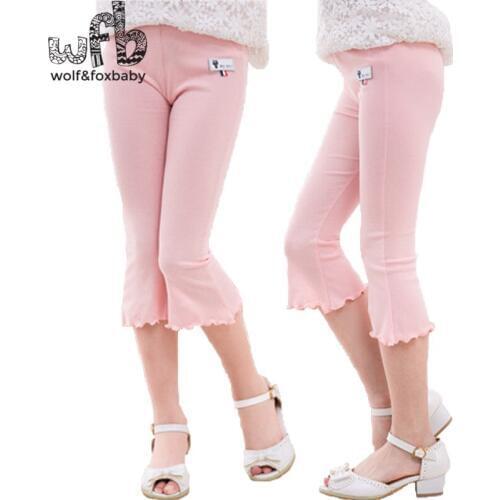 Retail 3-10 years summer childrens trousers whiskers childrens girls leggings pants