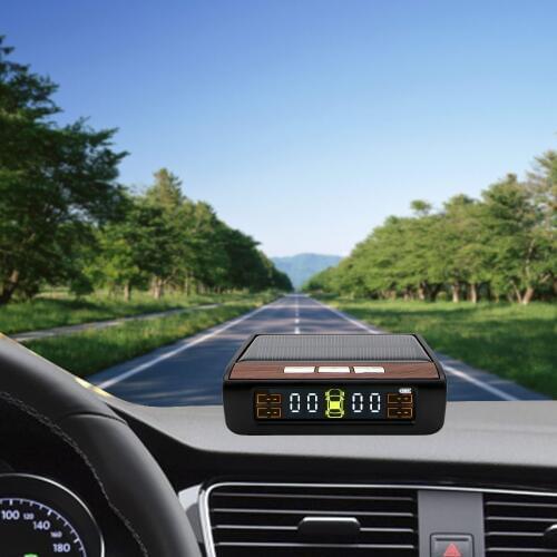 Tyre Pressure Monitoring System Digital LCD Display Car TPMS Auto Security Alarm Systems Monitor Solar Power