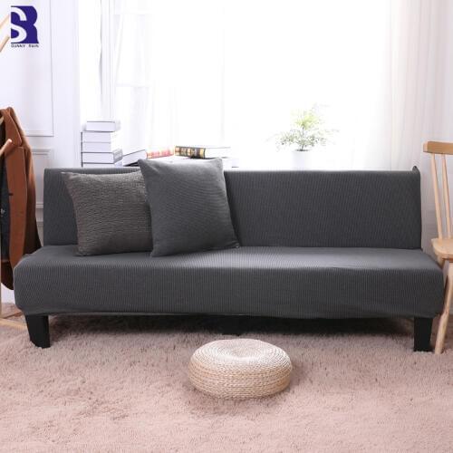 SunnyRain 1-Piece Armless Sofa Cover Elastic Sofa Bed Cover Sofa Slipcover Couch Cover Strech Sofa Covers Length Within 195cm