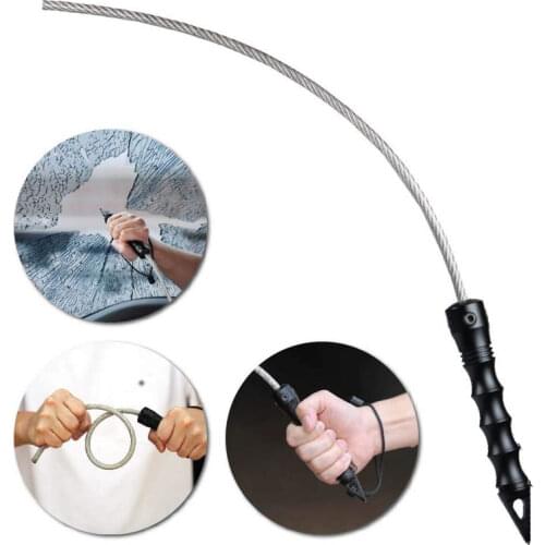 Tactical Whip Car Emergency Tool Hardened Steel Car Window Breaker Personal Safety Tool Self-defense Stinger Tools With Box