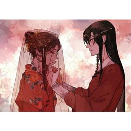 Tian Guan Ci Fu Marry Decor Diamond Painting Anime 5D DIY Full Drill Embroidery Art Mosaic Character Wall Art Home XN1131