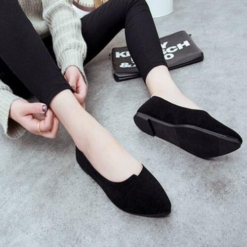 New Womens Flats 2021 Women Shoes Black Grey Woman Loafers Spring Autumn Flat Shoes Women Zapatos Mujer Summer Shoes