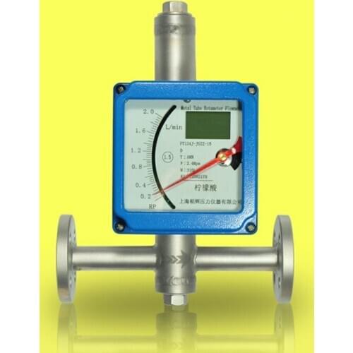 Pointer type gas liquid explosion-proof anti-corrosion metal tube float flowmeter DN15/20/25 rotor flowmeter