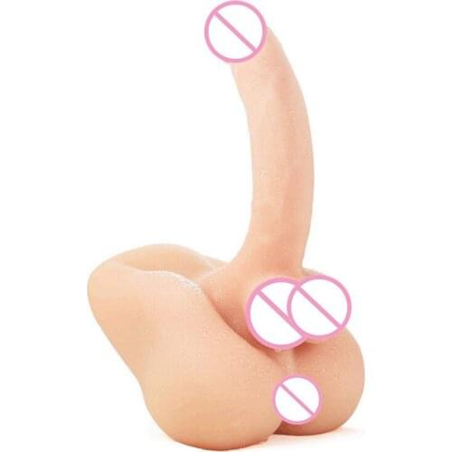 Little demon unisex masturbation mold shemale soft plastic airplane cup female simulation penis sex toy