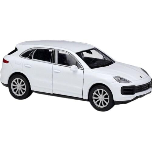 WELLY 1:36 Porsche Cayenne Turbo Alloy Luxury Vehicle Diecast Pull Back Cars Model Toy Collection Xmas Gift