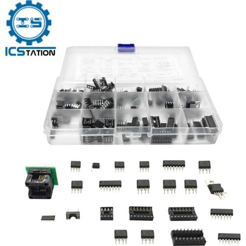 150Pcs Common DIP IC Chip Kit 23 Kinds Amplifier/Vibrator/PWM/Photocoupler/Timer LM324 LM358 NE555 LM393 LM339 NE5532