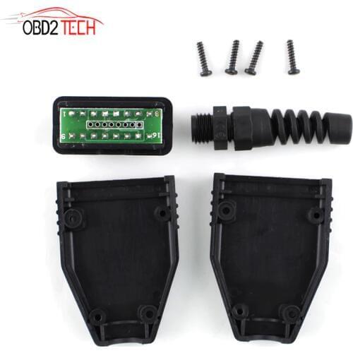 16Pin OBD2 Connector OBD 2 16 Pin OBD II Adaptor OBDII J1962 Connector Car Diagnostic Cable Male Plug Adapter