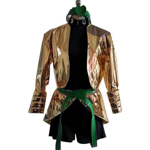 2020 Customized JoJos Bizarre Adventure movie Dio Brando Cosplay Costume yellow gold costume Female Version