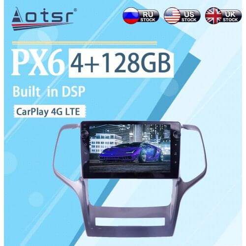 4+128GB For Jeep Grand Cherokee 2008 - 2013 Android 10 Wireless Carplay Car Multimedia Radio Player GPS Navigation Stereo Player