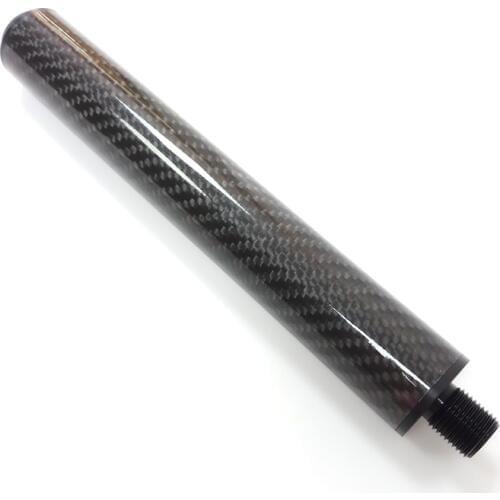 8inch black Carbon Pool cue extension for Fast joint/Uni-Loc cue Billiards cue extend Billiards accessories