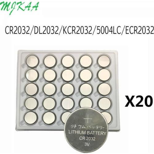 500PCS CR2032 Button Batteries BR2032 DL2032 ECR2032 Cell Coin Lithium Battery 3V CR 2032 For Watch Electronic Toy Remote