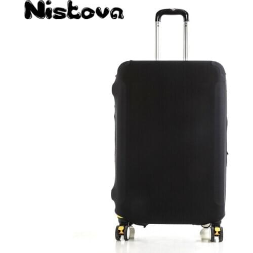 Solid Suitcase Cover for Traveling Luggage Travel Accessories Stretch Elastic Luggage Dust Cover Apply to 18''-28'' Suitcase