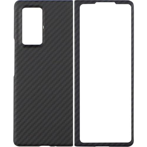 Carbon Fiber Phone Cover for Samsung Galaxy Z Fold2 Case Aramid Fiber Cover Case No Adhesive Needed Fold Shell