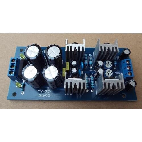 DC dual 12V or dual 15V can be adjusted Pure DC output Regulated rectifier power supply board for amplifier audio power board
