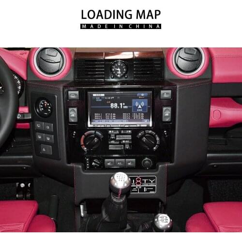 For Land Rover defender interior dashboard center console glossy black matt black CARBON LOOK