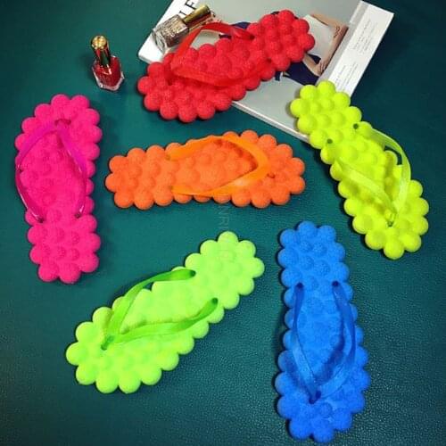 Home Reflexology Massage Slippers Women Foot Massager Detox Non-slip Relax Men Bath Beach Slipper Acupuncture Massage Therapy