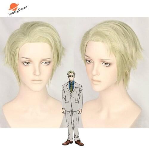 Jujutsu Kaisen Anime Kento Nanami Cosplay Short Wig Synthetic Wig + Free Wig Cap Halloween Christmas Party Role Play Props