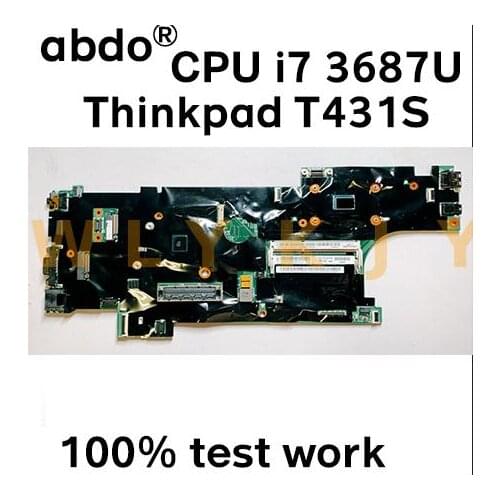 For Lenovo Thinkpad T431S notebook motherboard FRU 04X0792 CPU i7 3687U DDR3 100% test work