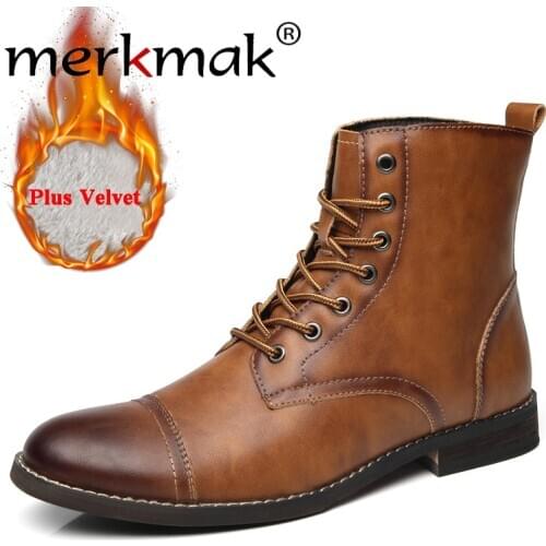 Merkmak Men's Motorcycle Boots