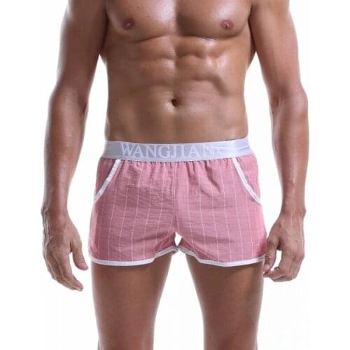 Fashion Man Sexy Cotton Boxers Funny Panties Male Gay Penis Pouch Sleepwear Jockstrap Bulge Underwear