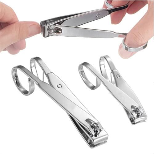 1PC New Finger Toe Nail Cutter Clipper Straight & Curved Edge Scissor Stainless Steel Manicure Tool Nail Scissors Tools