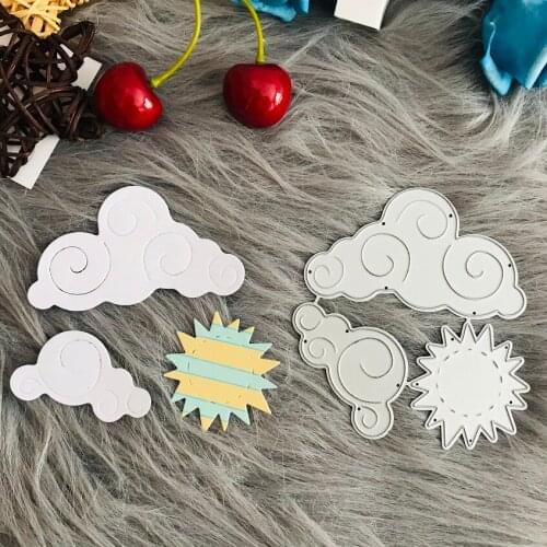 Cloud clouds sun metal Die Cuts Metal Cutting Dies new Scrapbooking Embossing Folder Home Scrapbook Making Tool Mold Creative