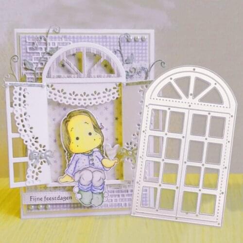 Window Frame Craft Metal Cutting Dies Stencil Cut Die Mold Background Scrapbooking Paper Knife Mould Blade Punch Template New