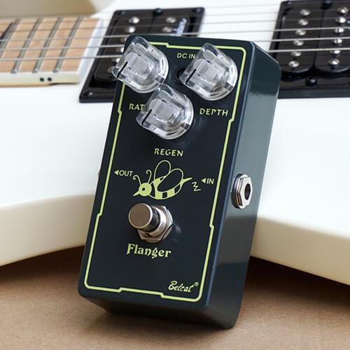 Belcat Flanger Guitar Effect Pedal True bypass with Rate Depth Regen Control Effects Stompbox for Electric Guitar