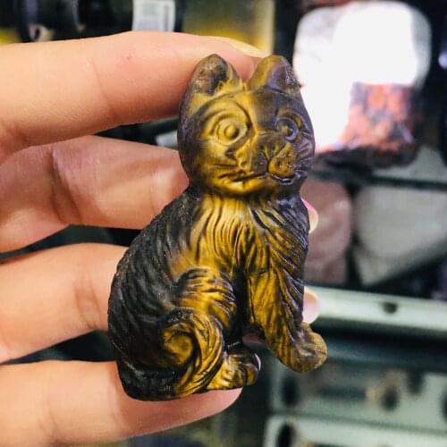 Natural Gemstone Carving Healing Crystal Animals Figurines Reiki Stones Decoration