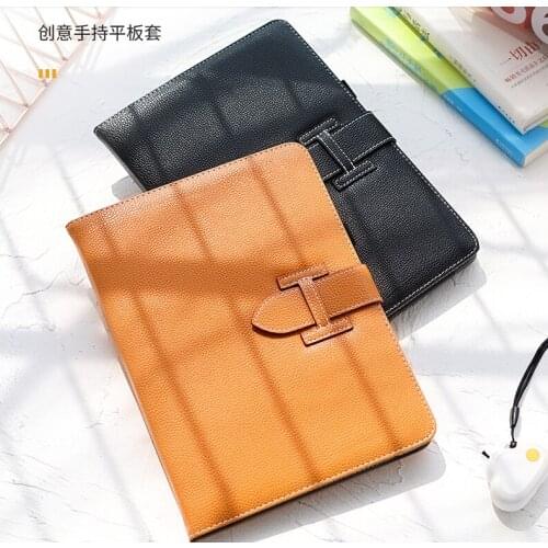 Simple business styling wrist strap design anti-fouling soft anti-fall Apple ipad all-inclusive protective shell J06