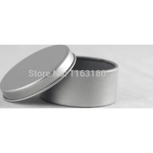 12 pcs/lot Blank Round Metal Tin Box Survival Kit Containers Silver color cosmetic storage box free shipping