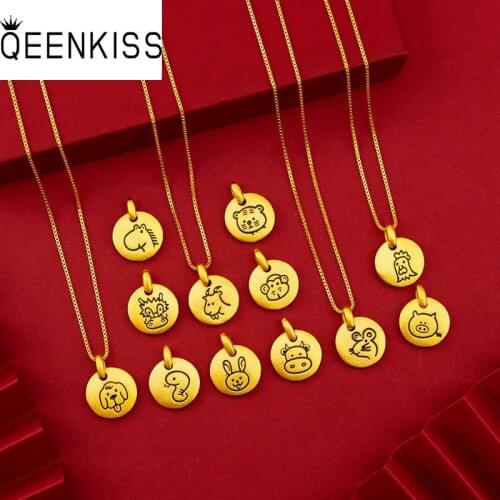 QEENKISS Women's Pendants Zodiac Signs