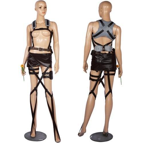 Anime Attack On Titan Shingeki No Kyojin Recon Corps Harness Belts Hookshot Cosplay Costume Adjustable Belts Full Body Belt