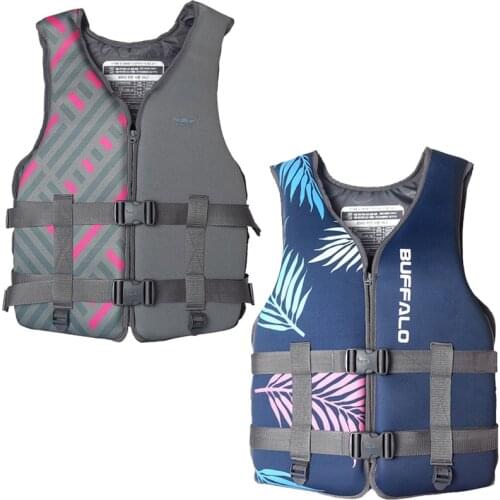 Adults Kids Life Jacket Neoprene Safety Vest Water Sports Ski Wakeboard Swimming Zwemvest Kinderen Men Women Swimwear