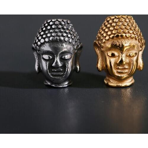 Buddha Bead Hand Stainless Steel Beads For Bracelets Accessories Making Charms For Jewelry DIY Craft Spacer Bead Material Kralen