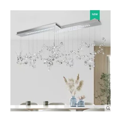 Post-modern accent design style stainless steel art lighting model house sales department decorative chandelier