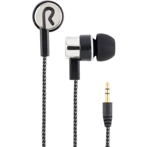 Universal Braided Headset Wired Headphone with Microphone 3.5mm Wired Control Super Bass Universal for Android iPhone Xiaomi