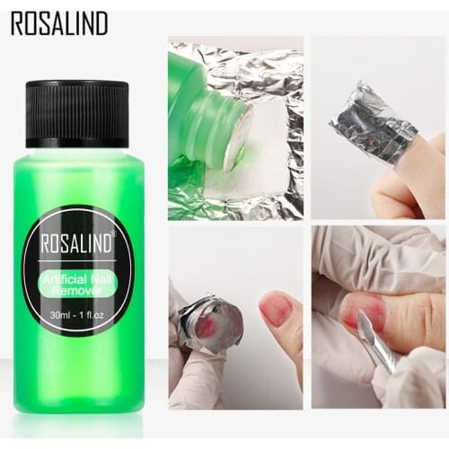 ROSALIND Remover Nail Surface Cleanser UV Gel Nail Polish Sticky Brush Restorer Nail Art Makeup Remover Manicure Acrylic Liquid