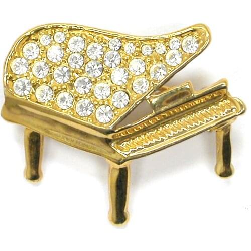 12pcs a lot wholesale Piano brooch Pin Size 0.98 x 1.18 inches C102615