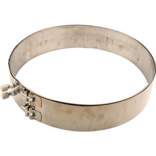 360mmx80mm Circular Mica Heating Band Heater 2500W 220V Stainless Steel Heating Enclosing for Batteries