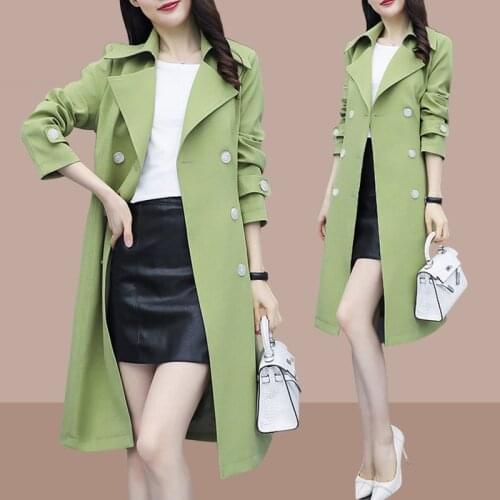 Acacia Person Women's Double Breasted Trench Coats