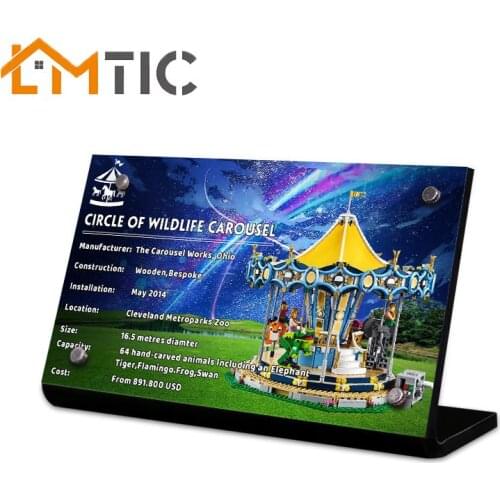 Acrylic display stand brand suitable for 10257 model carousel toy building blocks