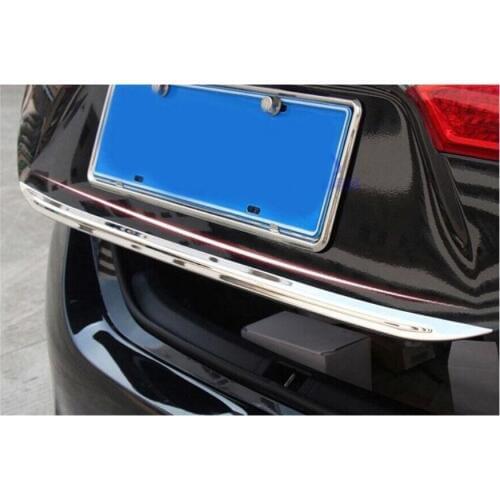 ACCESSORIES FIT FOR MAZDA 3 AXELA SEDAN 2014 2015 2016 CHROME REAR TRUNK BOOT DOOR LID EDGE COVER STRAP GARNISH TRIM TAILGATE