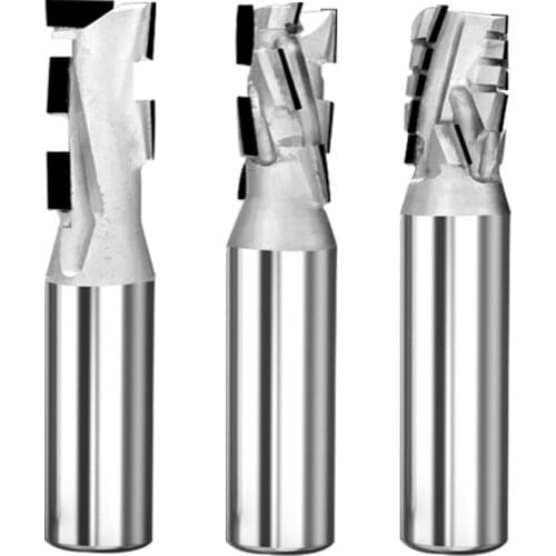 1/2' 8 22mm 1+1T Diamond CNC Router Bit Spiral Woodworking Milling Cutter for Particle Board Wood Carving